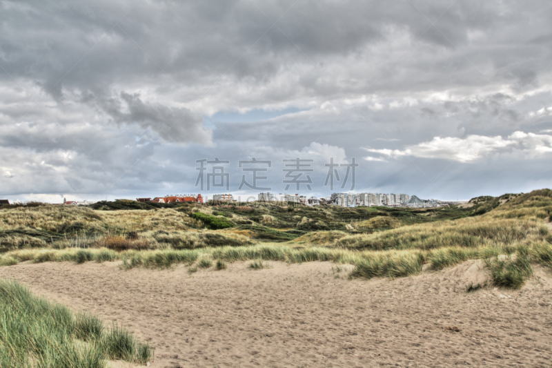 勒图凯-巴黎海滩,海滩,曼彻,加来海峡大区,北加来海峡大区,自然,天空,暴风雨,水平画幅,沙子