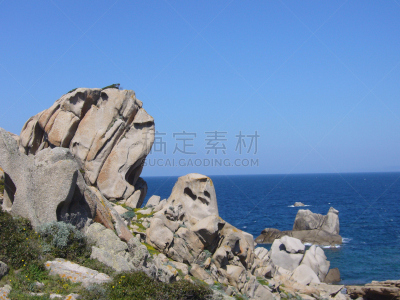 天空,岩石,泰斯塔角,蓝色,意大利,非凡的,地中海,圣特雷莎加卢拉,月亮,花岗岩