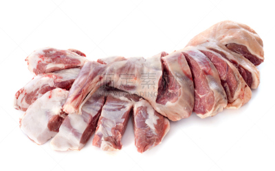 羊肉,肩,动物腿,水平画幅,生食,白色背景,动物身体部位,背景分离,切制肉,肉