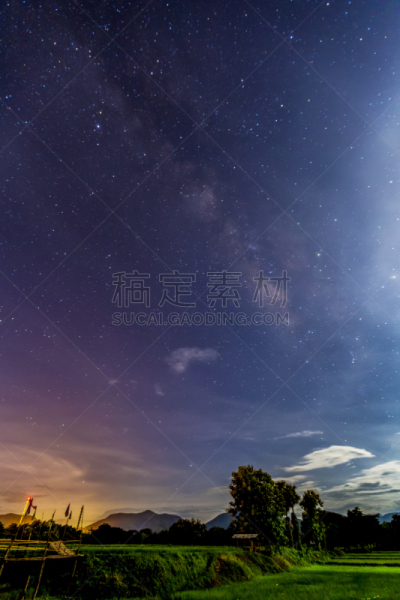 银河系,长时间曝光,垂直画幅,天空,星系,望远镜,星星,蝎子,夜晚,无人