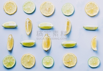 柠檬,酸橙,高视角,动物的顶撞行为,维生素a,撕破的,购物车,沙冰,水平画幅,素食