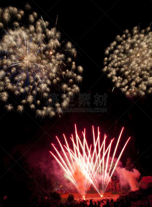 焰火,自然美,数字35,垂直画幅,天空,美,形状,夜晚,巨大的,光亮