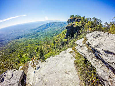 北卡罗来纳,风景,在上面,地形,桌子,岩石山,自然,天空,留白,沟壑