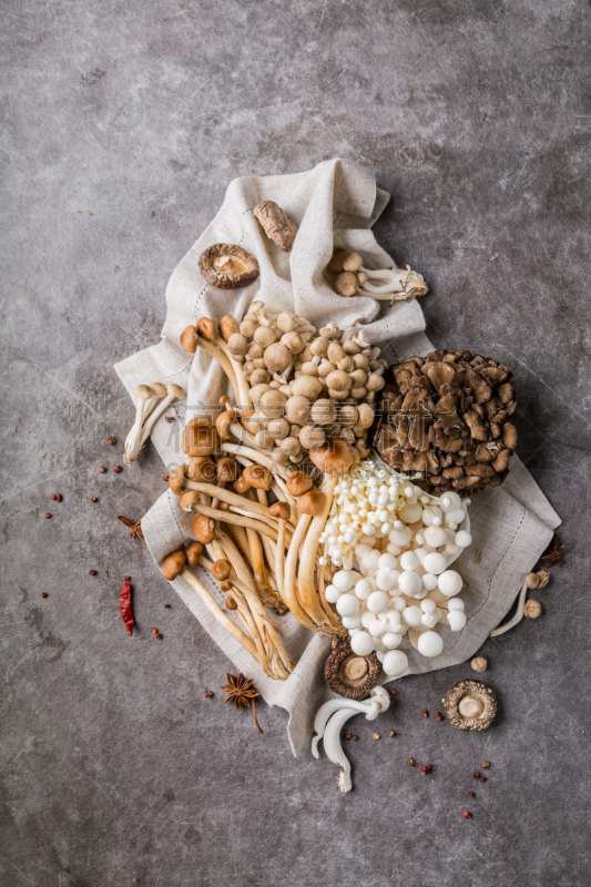 蘑菇,食用菌,黑木耳,舞茸蘑菇,porcini mushroom,鸡油菌,香菇,垂直画幅,褐色,高视角