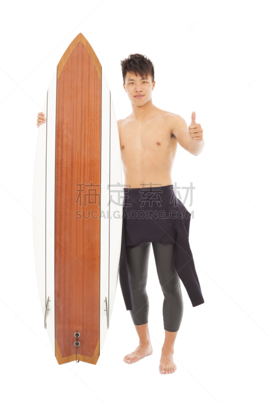 青年人,水上运动服,衣服,翘起大拇指,垂直画幅,休闲活动,男性,现代,海浪,运动