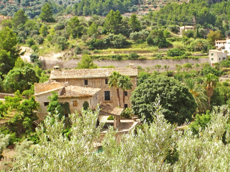 sierra de tramuntana,马略卡,乡村,水平画幅,山,无人,夏天,巴利阿里群岛,户外,齿状山脊