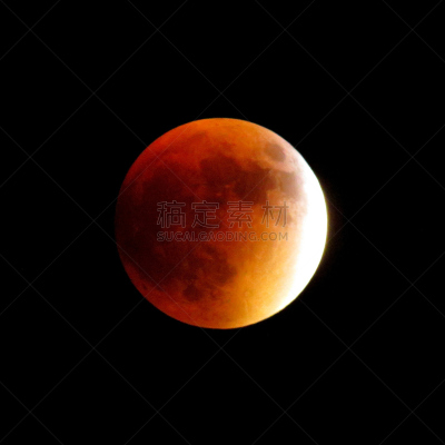 天空,月亮,黑色,超级月亮,月蚀,陨石坑,图姆斯通,留白,夜晚,无人