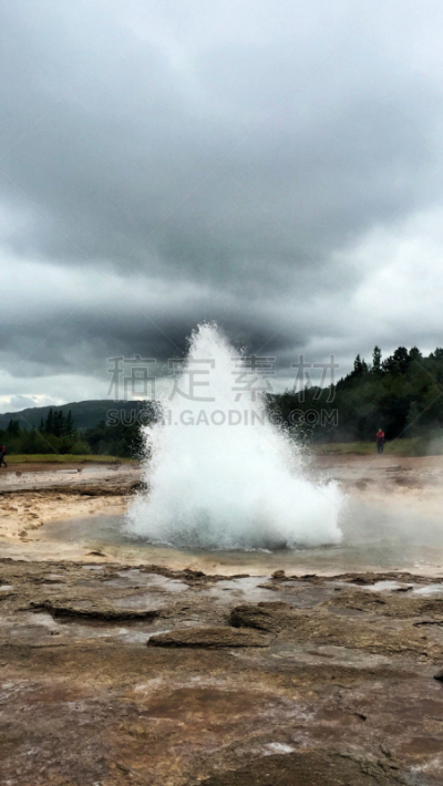 冰岛国,风景,间歇泉,垂直画幅,水,天空,美,公园,美国西部,怀俄明