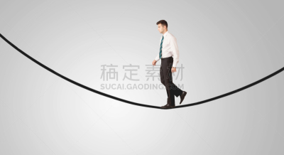 男商人,绳子,幸福,留白,仅男人,仅成年人,青年人,白色,信心,公司企业