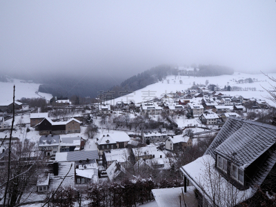 云,雪,都市风景,乡村,山,德国,悬挂的,背景,低的,木制