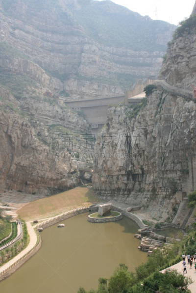 大同,悬挂的,修道院,中国,水坝,衡山,密德湖,山西省,水电站,道教
