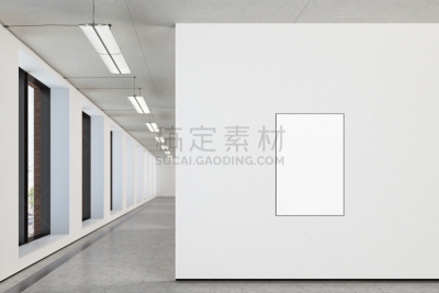 空白的,画廊的开幕式,正面视角,留白,边框,艺术,水平画幅,墙,无人