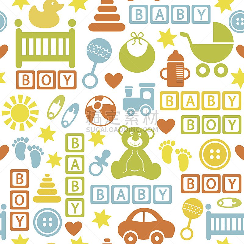 四方连续纹样,计算机图标,男婴,纹理效果,球体,金字塔形,球,汽车,玩具,瓶子
