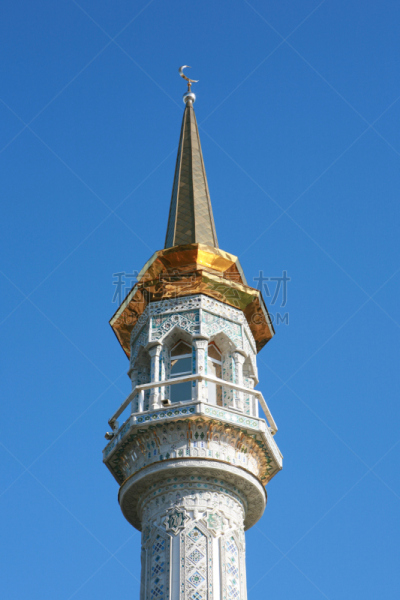 清真寺,垂直画幅,天空,灵性,黄金,圆顶建筑,建筑,无人,宫殿,符号