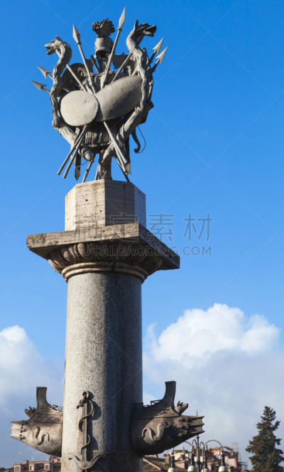 罗马,意大利,柱子,传统,广场,著名景点,女神,喷泉,户外,天空
