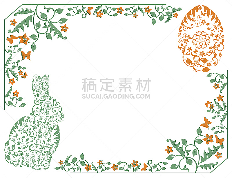 边框,简单,复活节兔子,可食用花,小兔子,兔子,贺卡,复活节,计划书,草