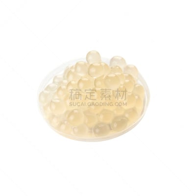 珍珠奶茶,珍珠粉圆,白色,塑料容器,木薯布丁,饮食,水果,无人,白色背景,背景分离