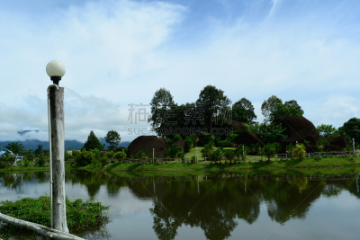 水,天空,风景,岩石,路灯,美,水平画幅,云,山,无人