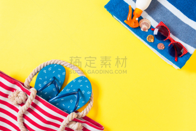 夏天,概念,背景,留白,彩色图片,桌子,正下方视角,旅行,摄影,包