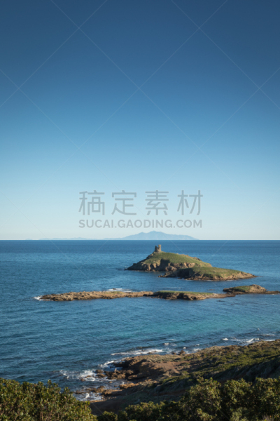 科西嘉,海岸线,厄尔巴岛,热那亚人,自然,垂直画幅,水,绿色,岩石,无人