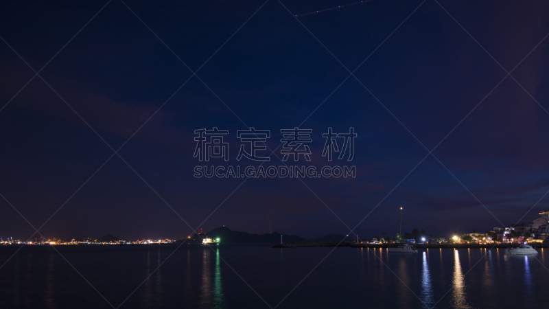 夜晚,海湾,曼萨尼约,自然,拉丁美洲,曙暮光,图像,海洋,墨西哥,无人