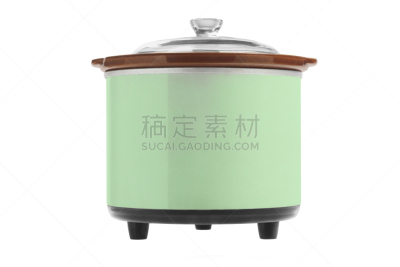电,绿色,炊具,砂锅,电饭锅,背景分离,一个物体,设备用品,厨房