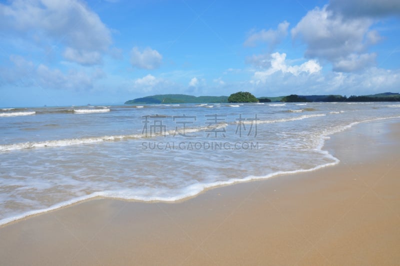 奥南湾,甲米省,泰国,风景,安达曼海,自然,水平画幅,无人,岛,海滩