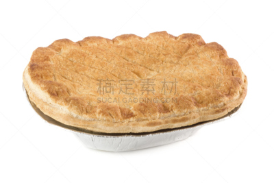 肉馅饼,牛排,牛肉腰子派,奶酥,饮食,水平画幅,无人,不健康食物,肉汁,白色背景
