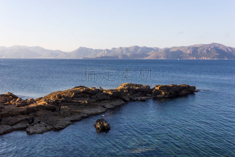 波伦沙海湾,波连萨,马略卡,北,风景,海洋,城镇,海港,酷堡福明托,sierra de tramuntana