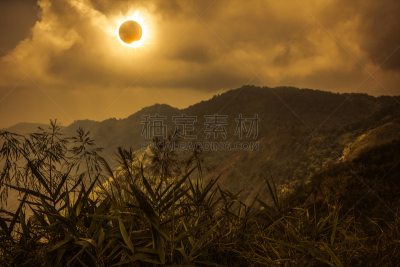 科学,自然现象,日食,图像特效,钻石戒指,天空,美,水平画幅,山,无人