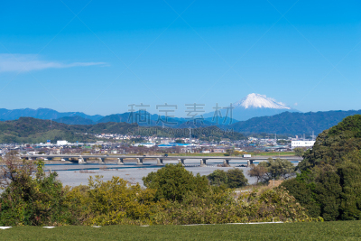富士山,美,里山,水平画幅,无人,江户时代,户外,非凡的,静冈县,田地