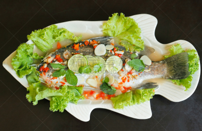 鱼类,香料,餐具,水平画幅,海产,辣椒,开胃酱,酸橙,白色,清新