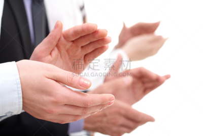 鼓掌欢迎,手,水平画幅,会议,人群,商务研讨会,商务会议,特写,非凡的,部分