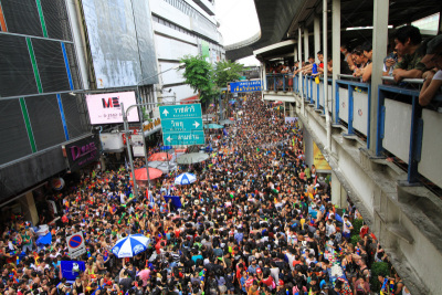 曼谷,泰国,人,传统节日,泼水节,新年,卫塞节,silom,2014年,群众