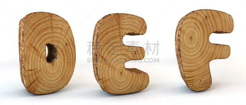 英文字母d,英文字母e,英文字母f,字母,木制,纹理,褐色,式样,水平画幅,无人