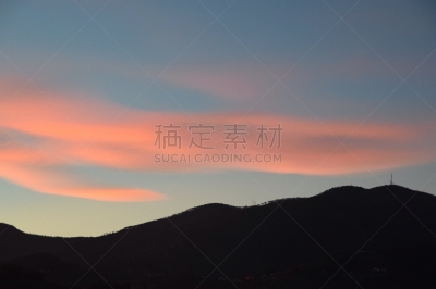 山,天空,水平画幅,云,无人,圣瑞莫,圣雷莫,海滩,冬天,地平面