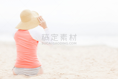 女人,水,休闲活动,沙子,夏天,仅成年人,青年人,白色,海浪,运动