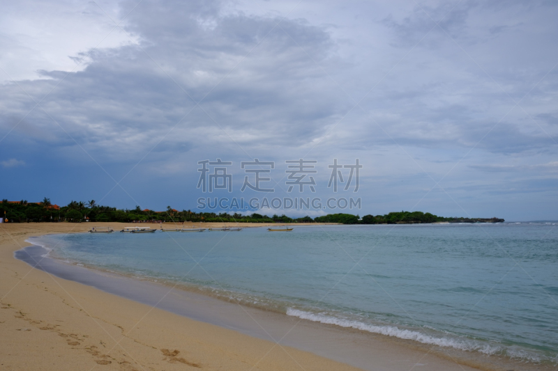 巴厘岛,努沙杜阿,水,天空,美,新的,度假胜地,水平画幅,云