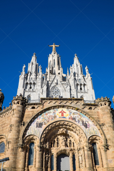 Sagrat Cor church at Mount Tibidabo