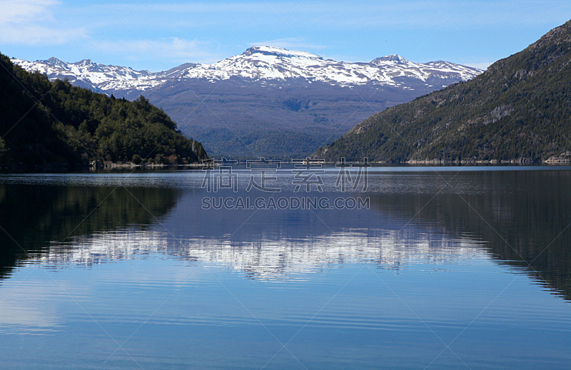 湖,巴塔哥尼亚,水,水平画幅,雪,无人,户外,美洲,冬天,山