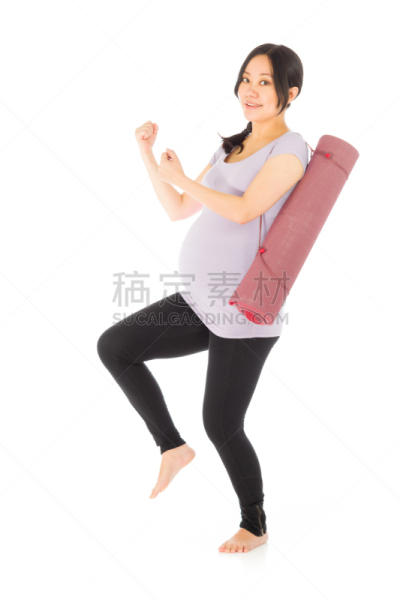 女人,快乐,白色,分离着色,运动,背景分离,一个人,东亚人,亚洲人种,2015年