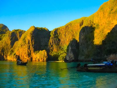 海滩,泰国,自然美,皮皮群岛,玛雅湾,运动模糊,安达曼群岛,风景线拱,甲板,安达曼海