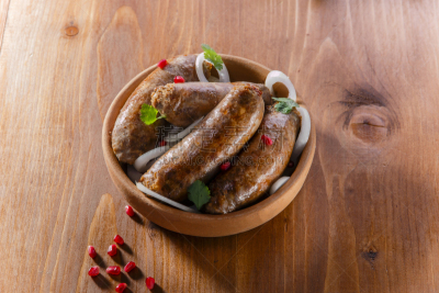 格子烤肉,香肠,自制的,盘子,水平画幅,无人,膳食,塞满了的,熏猪肉,肉