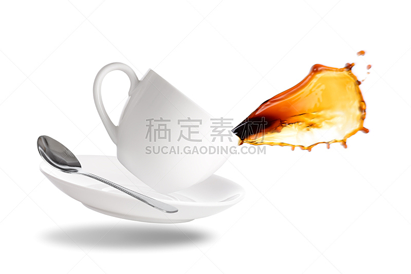 咖啡,热,一个物体,背景分离,杯,茶碟,泰国,马克杯,浓咖啡,烤咖啡豆