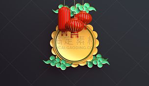 红色,黄金,传统,云,铜锣,传统节日,庆祝,设计