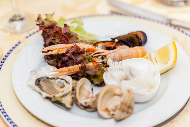 海产,餐具,水平画幅,贻贝,软体动物,开胃品,生食,膳食,熟食店,异国情调