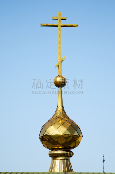 圆顶建筑,东正教,寺庙,平衡折角灯,垂直画幅,灵性,黄金,艺术,建筑