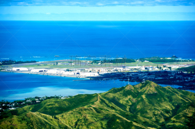 瓦胡岛,檀香山,美国,水平画幅,无人,海港,太平洋岛屿,户外,城市,航拍视角