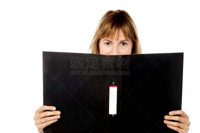 人的脸部,商务,女人,文件,美,水平画幅,美人,秘书,档案管理员,白人