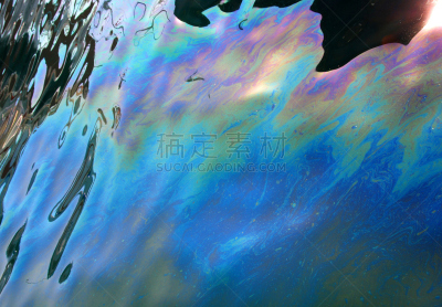 浮油,海洋,垃圾,水,水平画幅,能源,无人,环境损害,平视角